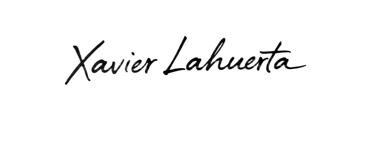 Firma de Xavi Lahuerta